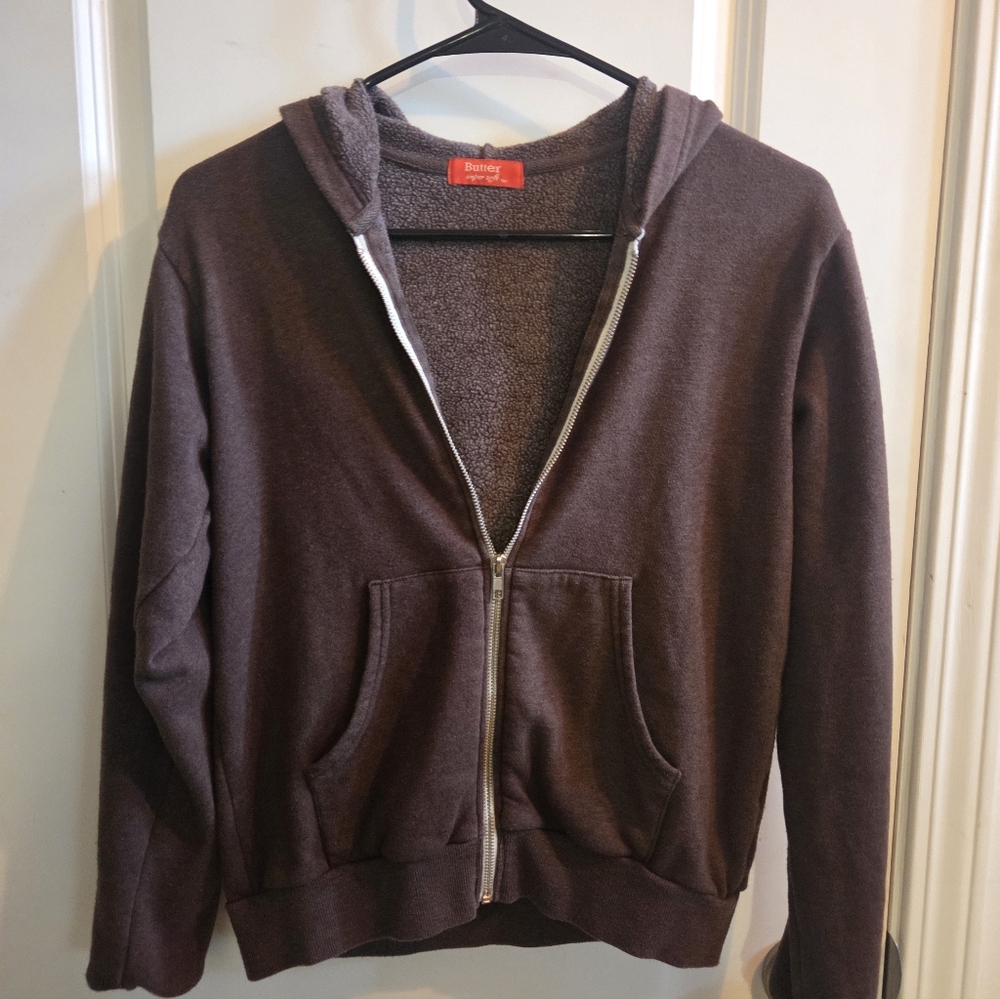 Butter Super Soft Dark Brown Garment Buttery Soft Rock‎ And Roll Sweater